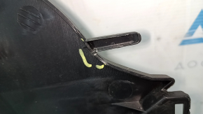 Left side center console trim for Toyota Venza 21-24, black, plastic faded, dry cleanable