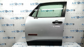 Jeep Renegade 15-20 keyless front left door assembly, Trailhawk, silver PSN, dent, cracked seal