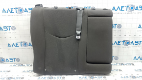 Rear seat backrest, 2nd row, right, Toyota Prius 30 10-15, gray velour, with belt and armrest, needs cleaning, dents