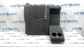Rear seat backrest, 2nd row, right, Toyota Prius 30 10-15, gray velour, with belt and armrest, needs cleaning, dents