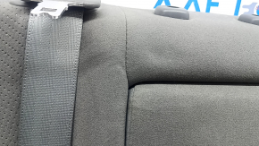 Rear seat backrest, 2nd row, right, Toyota Prius 30 10-15, gray velour, with belt and armrest, needs cleaning, dents