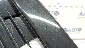 Toyota Prius 30 13-15 front bumper lower grille without fog lights, gloss black, sand, broken fasteners