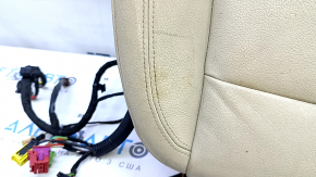Lower passenger seat trim for Audi A4 B9 17-19, beige leather, heated, dry-cleanable