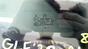 Rear left window blind glass Mercedes W167 GLE 350 450 20-24 tinted, seal cut