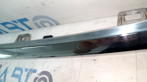 Front bumper molding, upper center, Toyota Venza 21-24, chrome, sand, poke