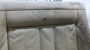 Driver's seat lower trim for Audi A4 B9 17-19, beige leather, heated, worn, needs dry cleaning, cracked leather
