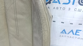 Driver's seat lower trim for Audi A4 B9 17-19, beige leather, heated, worn, needs dry cleaning, cracked leather