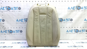 Upper driver's seat upholstery for Audi A4 B9 17-19, beige leather, heated, dry-cleanable