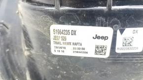 Right headlight for a 1995 Jeep Renegade (pre-restored) with graphite frame and scratches.