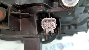 Left front headlight assembly for Toyota Venza 2014 XLE Limited, lens, with mount, broken mount, broken mount, sand