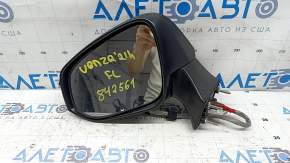 Left side mirror assembly for Toyota Venza 21-24, 12 pins, turn signal, heated, BSM, backlight, graphite, sand, scratches