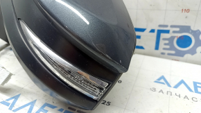 Left side mirror assembly for Toyota Venza 21-24, 12 pins, turn signal, heated, BSM, backlight, graphite, sand, scratches
