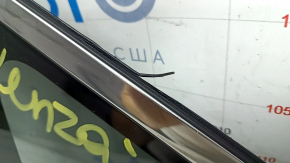 Rear left Toyota Venza 21-24 chrome window, broken guides, scratches, torn seal