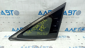 Rear right window glass, Toyota Venza 21-24, chrome, broken guides, scratches, torn seal