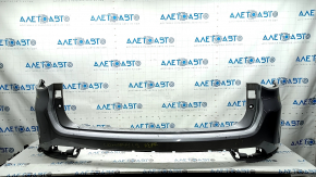 Jeep Compass 17-20 bare rear bumper, upper part, without parking sensors, silver PSC, broken fasteners, cracks