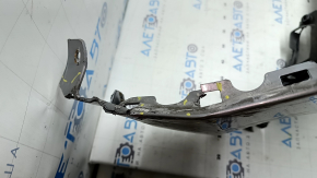 Jeep Compass 17-20 bare rear bumper, upper part, without parking sensors, silver PSC, broken fasteners, cracks