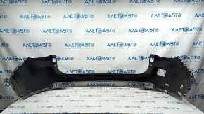 Jeep Compass 17-20 bare rear bumper, upper part, without parking sensors, silver PSC, broken fasteners, cracks