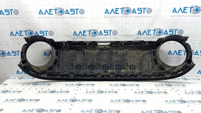Jeep Renegade 15-18 pre-restoration grille assembly, black, graphite inserts, TRH whitened plastic, crack, sand