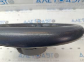 The steering wheel is bare, Volkswagen ID.4 21-22, black leather, heated, without buttons and frame, scratches