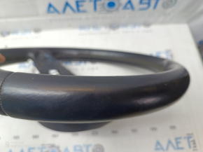 The steering wheel is bare, Volkswagen ID.4 21-22, black leather, heated, without buttons and frame, scratches