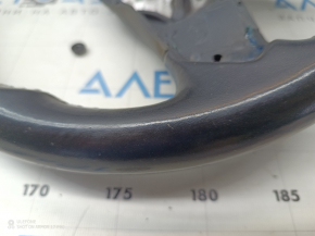The steering wheel is bare, Volkswagen ID.4 21-22, black leather, heated, without buttons and frame, scratches