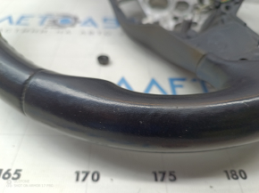 The steering wheel is bare, Volkswagen ID.4 21-22, black leather, heated, without buttons and frame, scratches