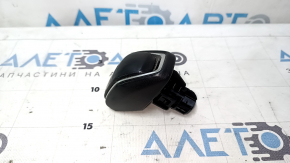 Toyota Venza 21-24 black leather gear knob with scratches