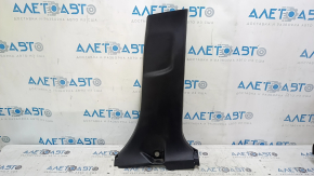 Lower right center pillar trim for Toyota Venza 21-24, black, scratches, whitened plastic, needs cleaning
