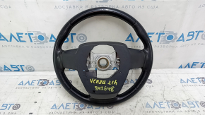 Naked steering wheel Toyota Venza 21-24 black leather with heating, with computer, scratches, scuffs