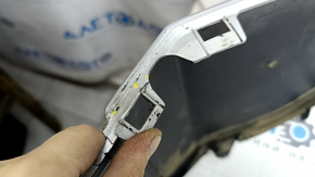 Jeep Renegade 15-18 pre-restyling front bumper, upper part, silver PSN, bumpers, broken fasteners, broken fastener