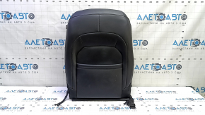 Driver's seat back upholstery for Jeep Cherokee KL 19-23, black leather, perforated, heated