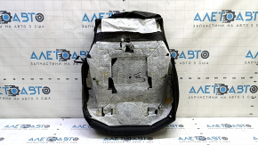 Driver's seat cushion upholstery for a Jeep Cherokee KL 19-23, black leather, perforated, heated, dented leather