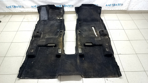 Front floor covering for Toyota Venza 21 - black, dry-cleanable
