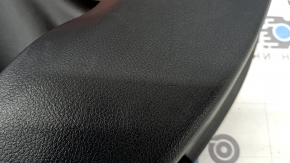 Rear left door panel for a Jeep Renegade 15-22 TRH, black with black insert, black leather armrest, red speaker trim with handle, scratches