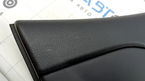 Rear left door panel for a Jeep Renegade 15-22 TRH, black with black insert, black leather armrest, red speaker trim with handle, scratches