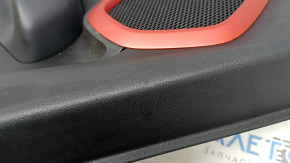 Jeep Renegade 15-22 TRH rear right door panel, black with black insert, black leather armrest, red speaker cover, with handle, scratches