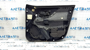 Jeep Renegade 15-19 TRH front left door panel, black with black insert, black leather armrest, red speaker cover, with handle, scratches