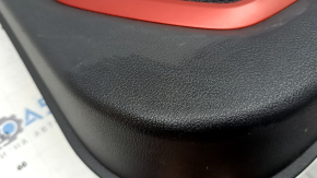 Front right door panel for a Jeep Renegade 15-19 TRH, black leather, black leather armrest with handle and trim, scratches