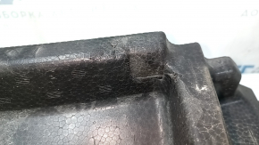 The front bumper upper absorber for Toyota Venza 21-24 is cracked and dented.