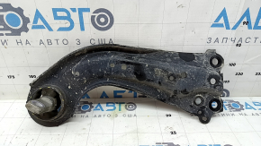 The rear left trailing arm of a Toyota Venza 21-24 AWD has a cracked silent block.