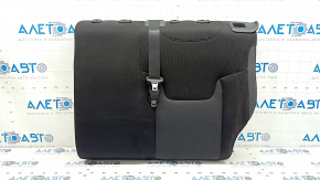 Rear seat backrest, 2nd row, left, Jeep Renegade 15-20, black cloth, Trailhawk, red stitching, with belt, dents