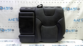 Left rear seat back for Jeep Cherokee KL 19-23, black leather, perforated, with armrest