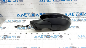 Left side mirror assembly for Alfa Romeo Stelvio 18-20, 6+6 pins, black, turn signal, heated, scratches