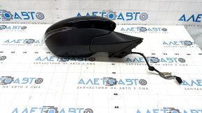 Right side mirror assembly for Alfa Romeo Stelvio 18-20, 8+6 pins, black, turn signal, heated, scratches