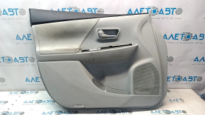 Front left door panel for Toyota Prius V 12-14 pre-restyling, gray, with gray cloth insert, with handle, dry-cleanable