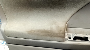 Front left door panel for Toyota Prius V 12-14 pre-restyling, gray, with gray cloth insert, with handle, dry-cleanable