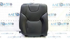 Right rear seat backrest for Jeep Cherokee KL 19-23, black leather, perforated