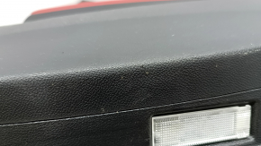 Alfa Romeo Stelvio 18-25 rear right door panel, black with red leather, with wood insert, with handle, scratches