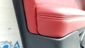 Alfa Romeo Stelvio 18-25 front left door panel, black with red leather, with wood insert, with handle, scratches, dents