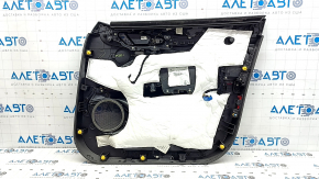 Alfa Romeo Stelvio 18-25 front left door panel, black with red leather, with wood insert, with handle, scratches, dents